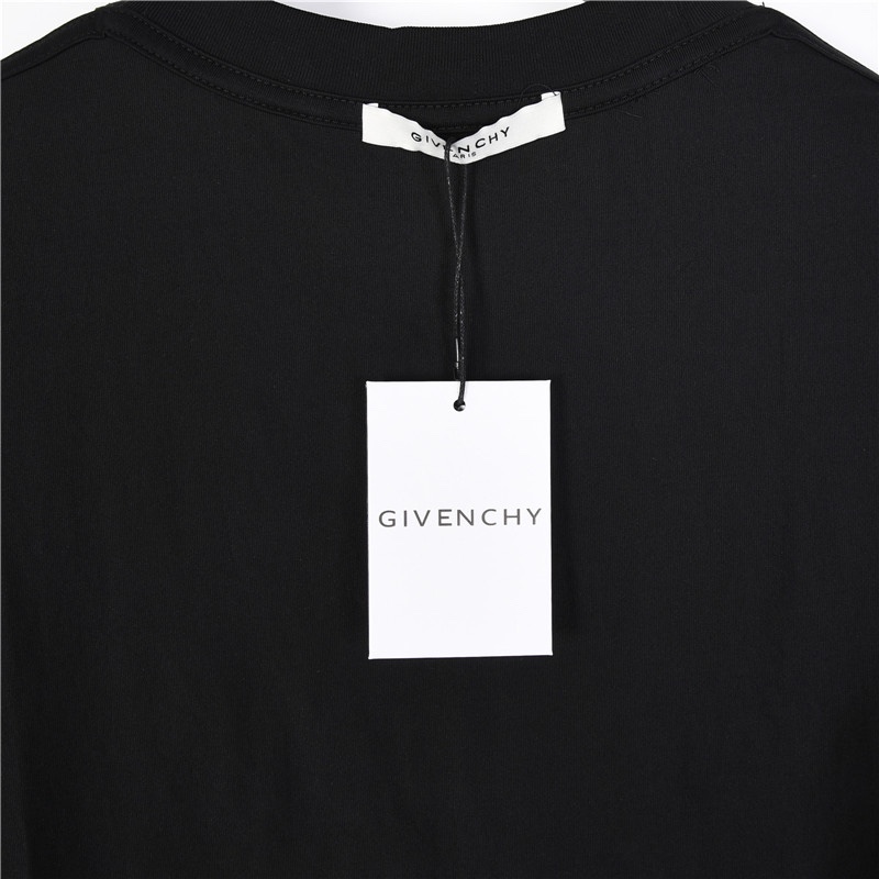 Givenchy/纪梵希 宫格彩色泼墨印花短袖T恤