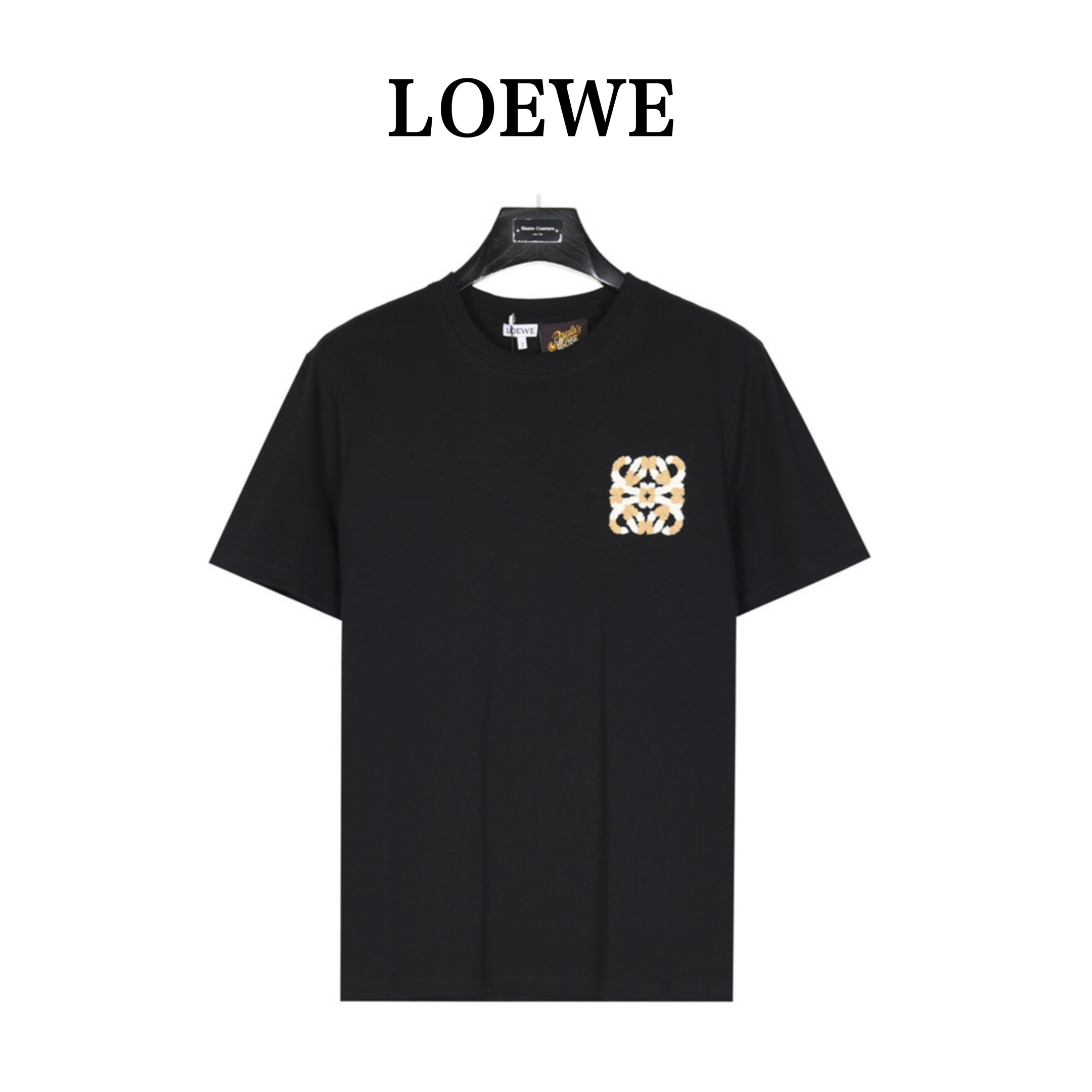 Loewe/罗意威 Logo毛巾绣圆领短袖T恤