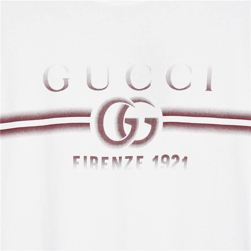 Gucci/古驰 24ss春夏新款 字母logo渐变印花短袖t恤