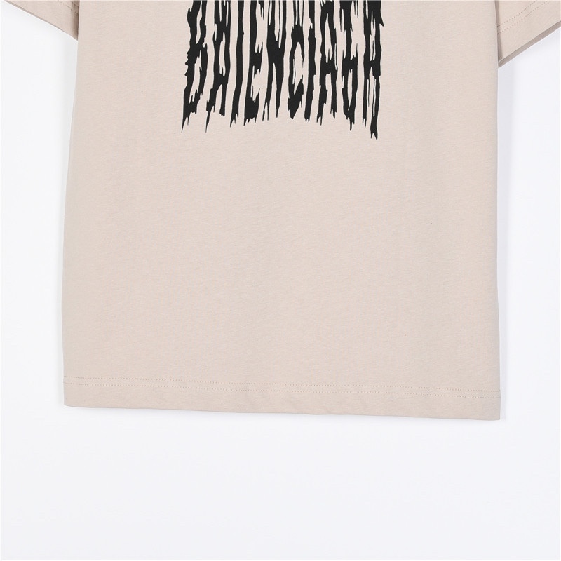 Balenciaga/巴黎世家 流苏瀑布印花短袖T恤 印花