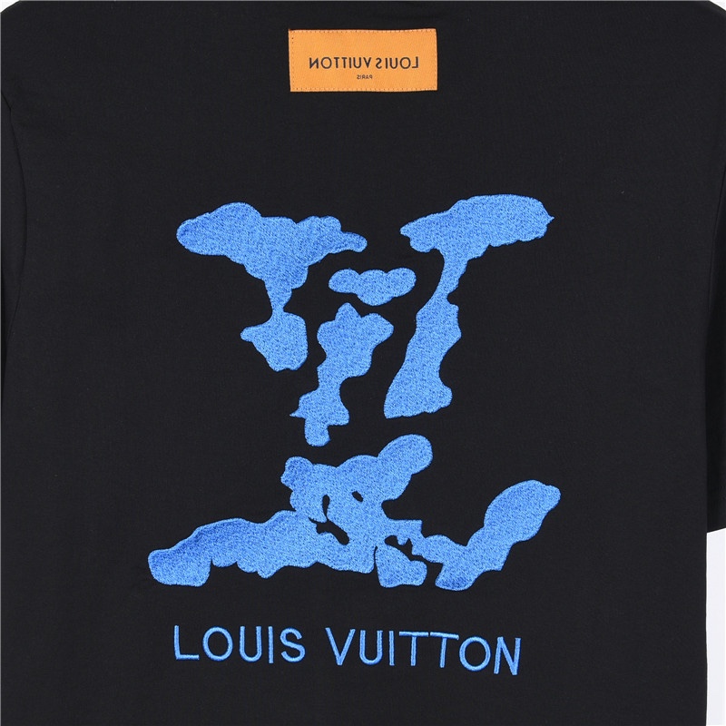 Louis vuitton 路易威登 后背重工云朵刺绣logo短袖T恤