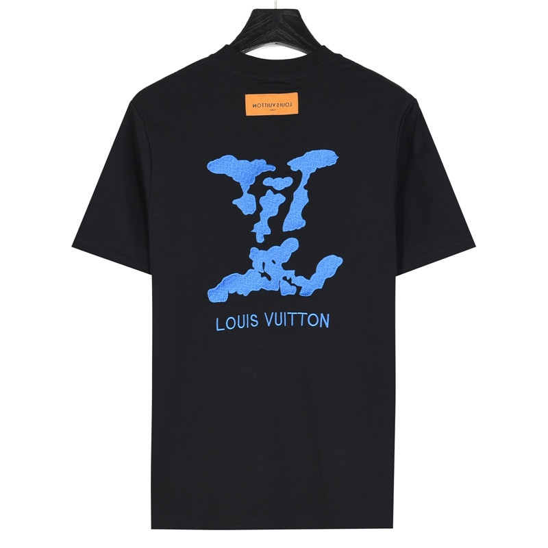 Louis vuitton 路易威登 后背重工云朵刺绣logo短袖T恤