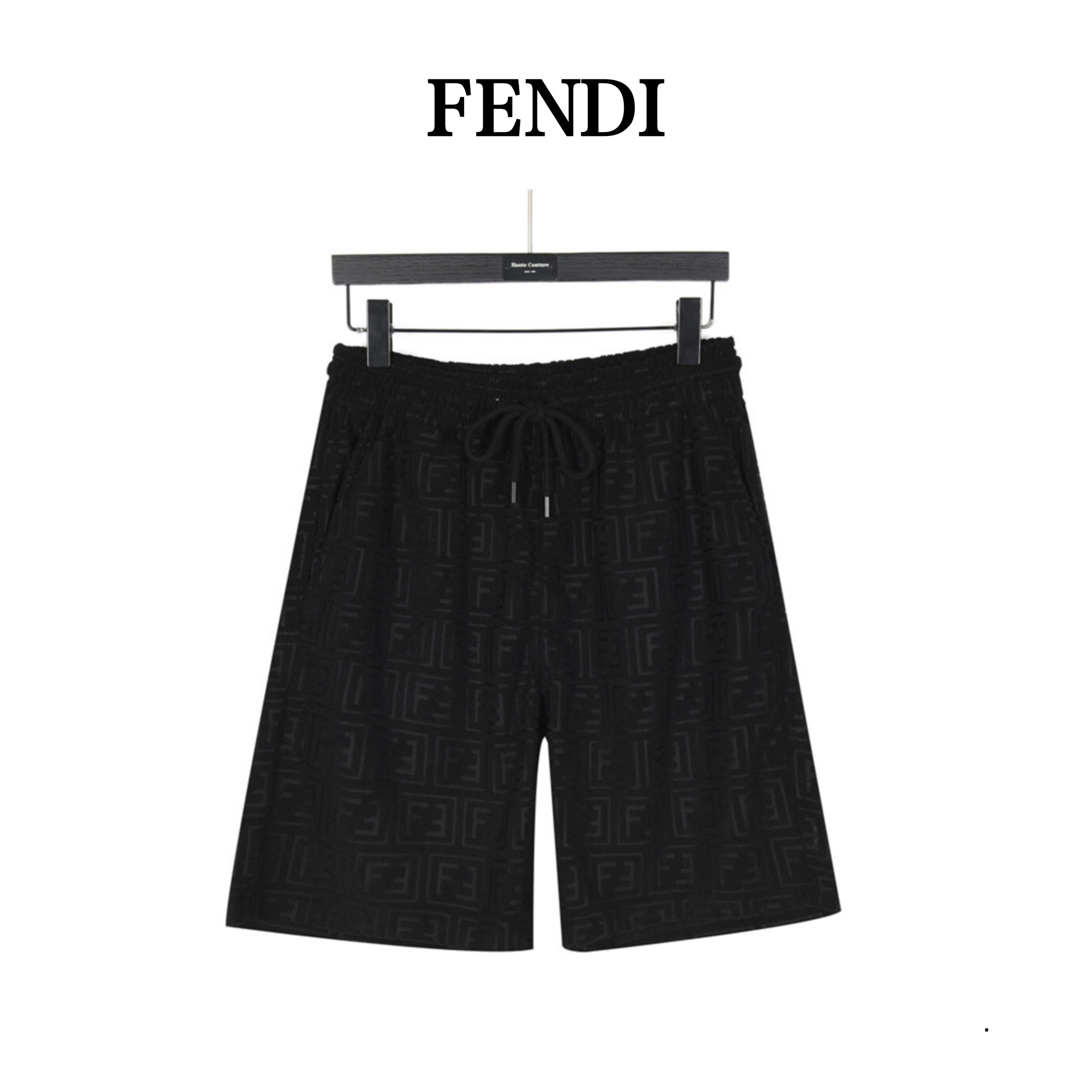 Fendi/芬迪 24ss 满印双F凹凸提花套装短裤