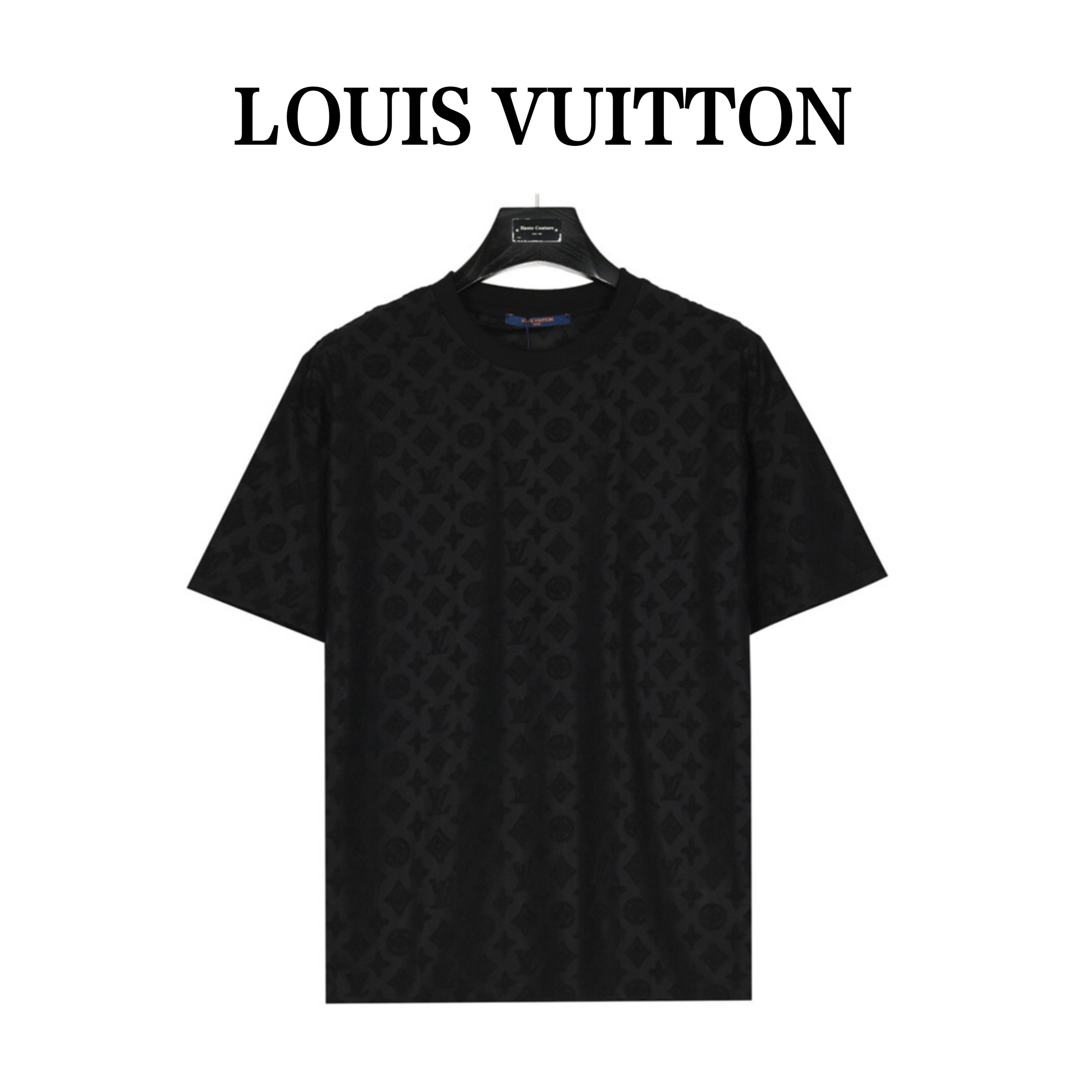 Louis vuitton 路易威登 24ss 满印老花提花凹凸套装短袖T恤