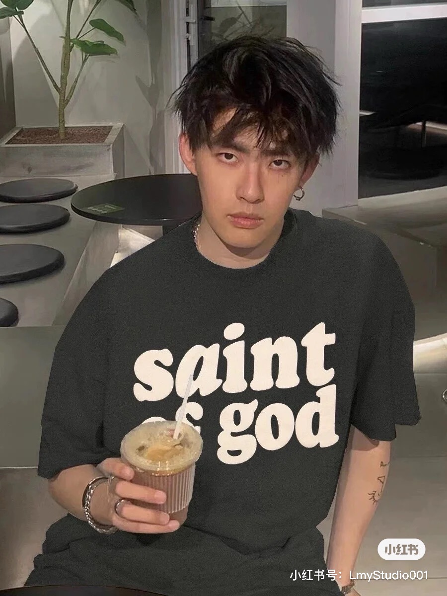 Fear Of God Roupa Camiseta Manga Curta