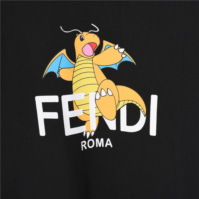 Fendi x FRGMT × Pokemon 芬迪 宝可梦小火龙短袖T恤