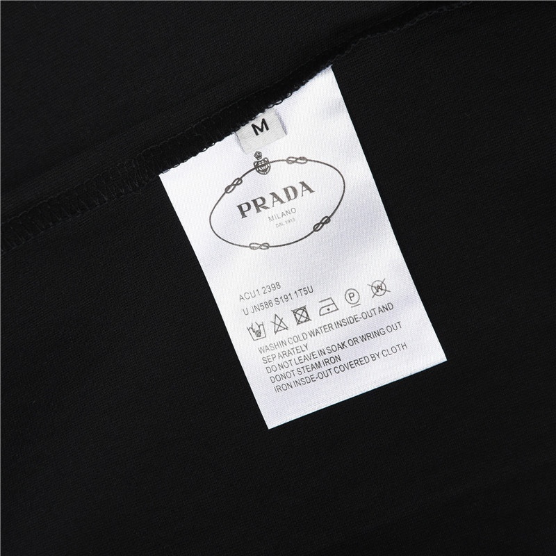 Prada/普拉达PRD 24ss 三角标贴布短袖T恤