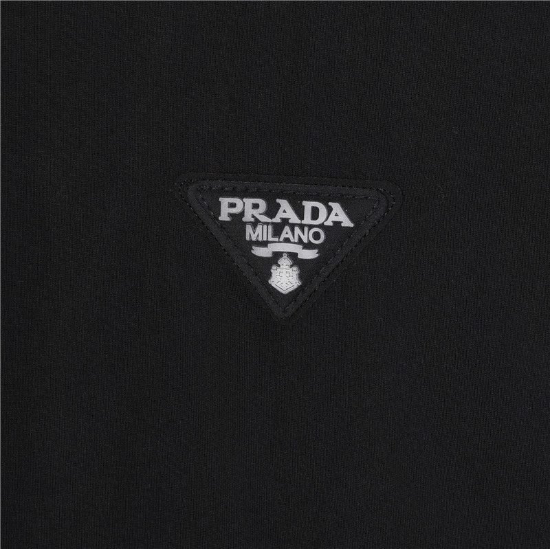 Prada/普拉达PRD 24ss 三角标贴布短袖T恤