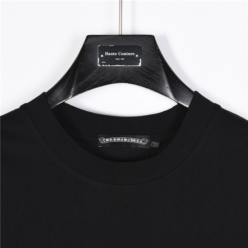Chrome Hearts/克罗心 压皮十字架刺绣及泼墨印花短袖T恤