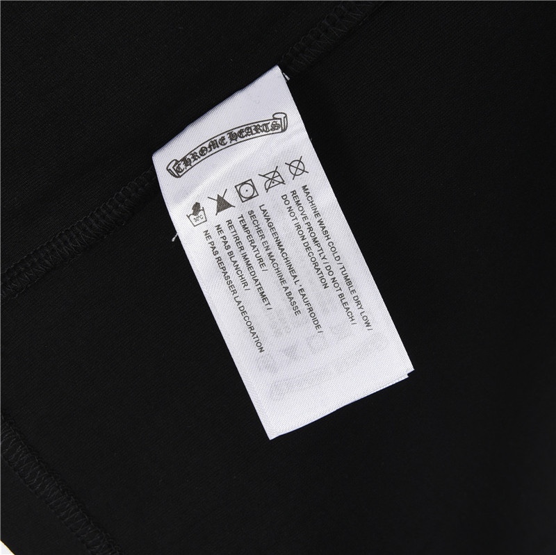 Chrome Hearts/克罗心 压皮十字架刺绣及泼墨印花短袖T恤