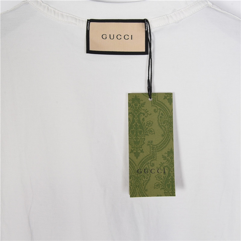 Gucci/古驰 24ss logo及水果刺绣短袖T恤