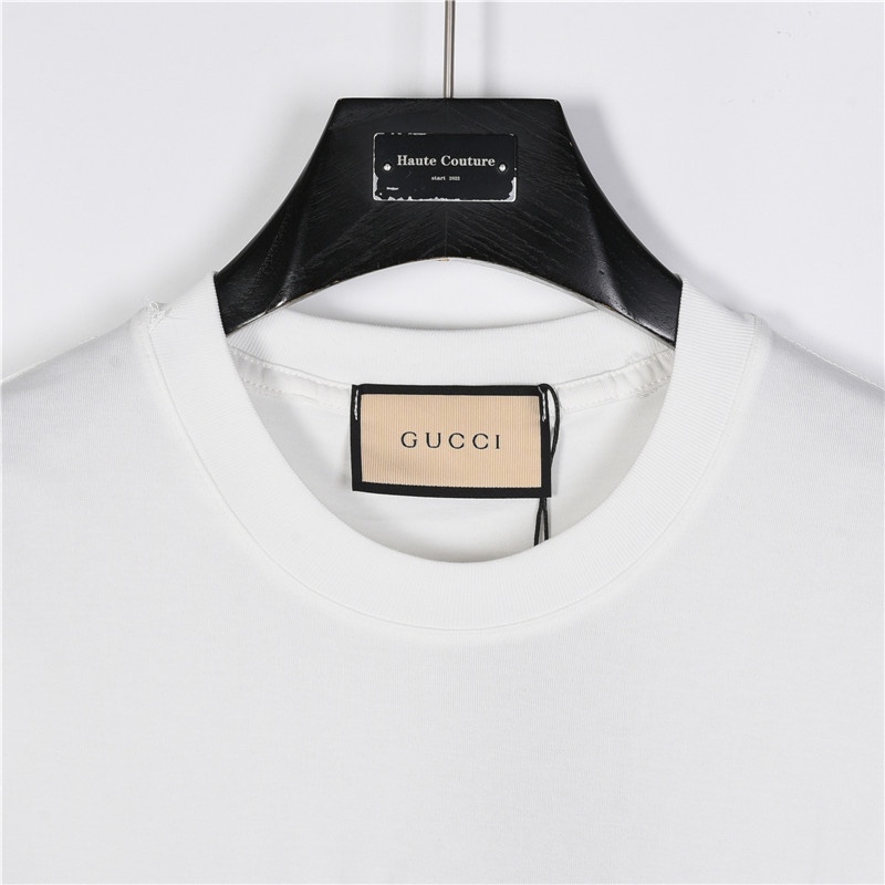 Gucci/古驰 24ss logo及水果刺绣短袖T恤