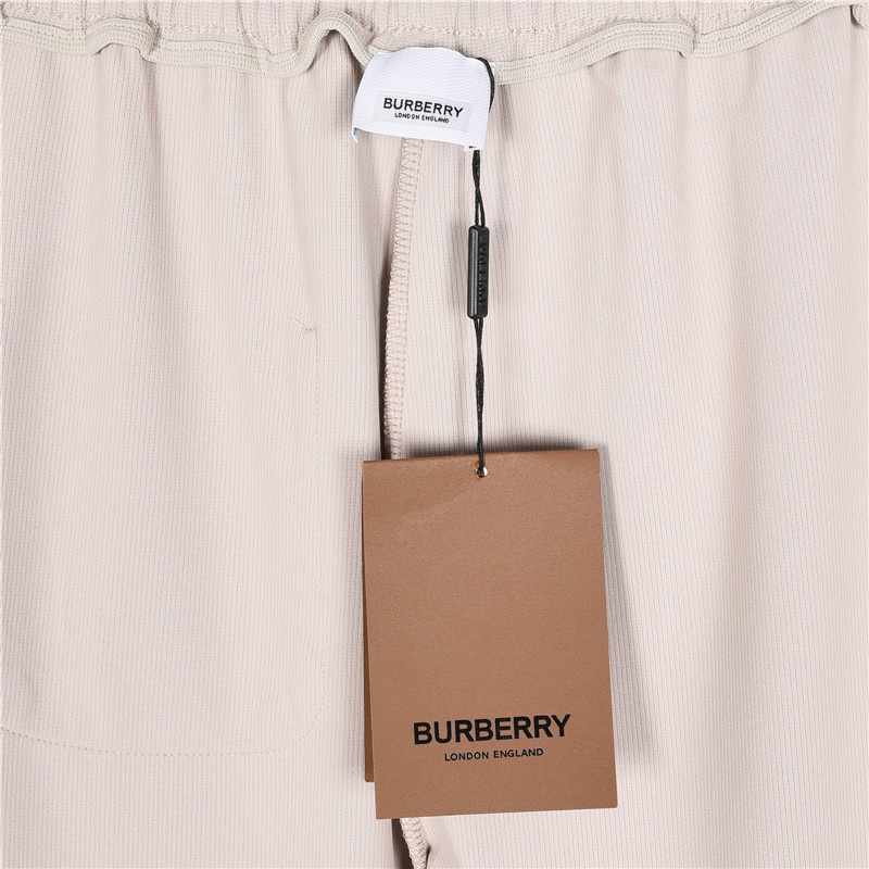 Burberry/巴宝莉 刺绣战马logo华夫薄款长裤