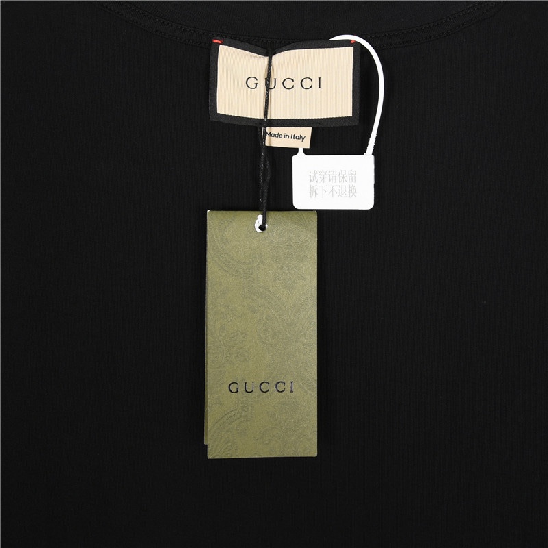 Gucci/古驰 贴布刺绣小狮子logo短袖T恤 春夏古驰新款最顶级的品质专柜原单