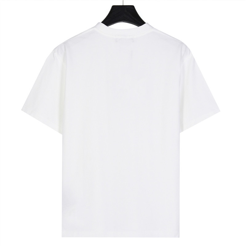 Balenciaga/巴黎世家 彩色字母刺绣短袖T恤白色 Size