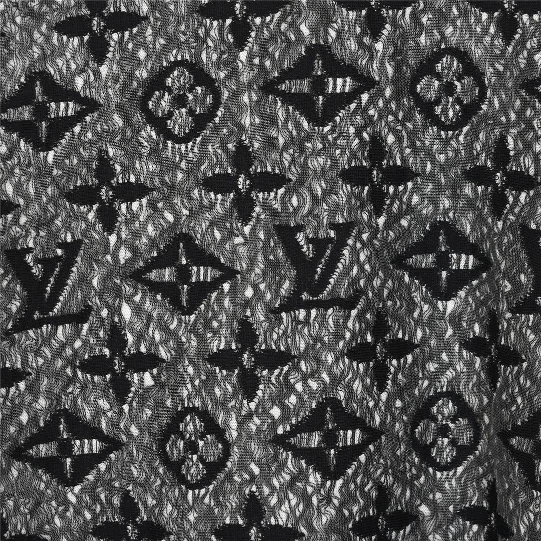 Louis Vuitton/路易威登 双层网纱提花老花短袖T恤