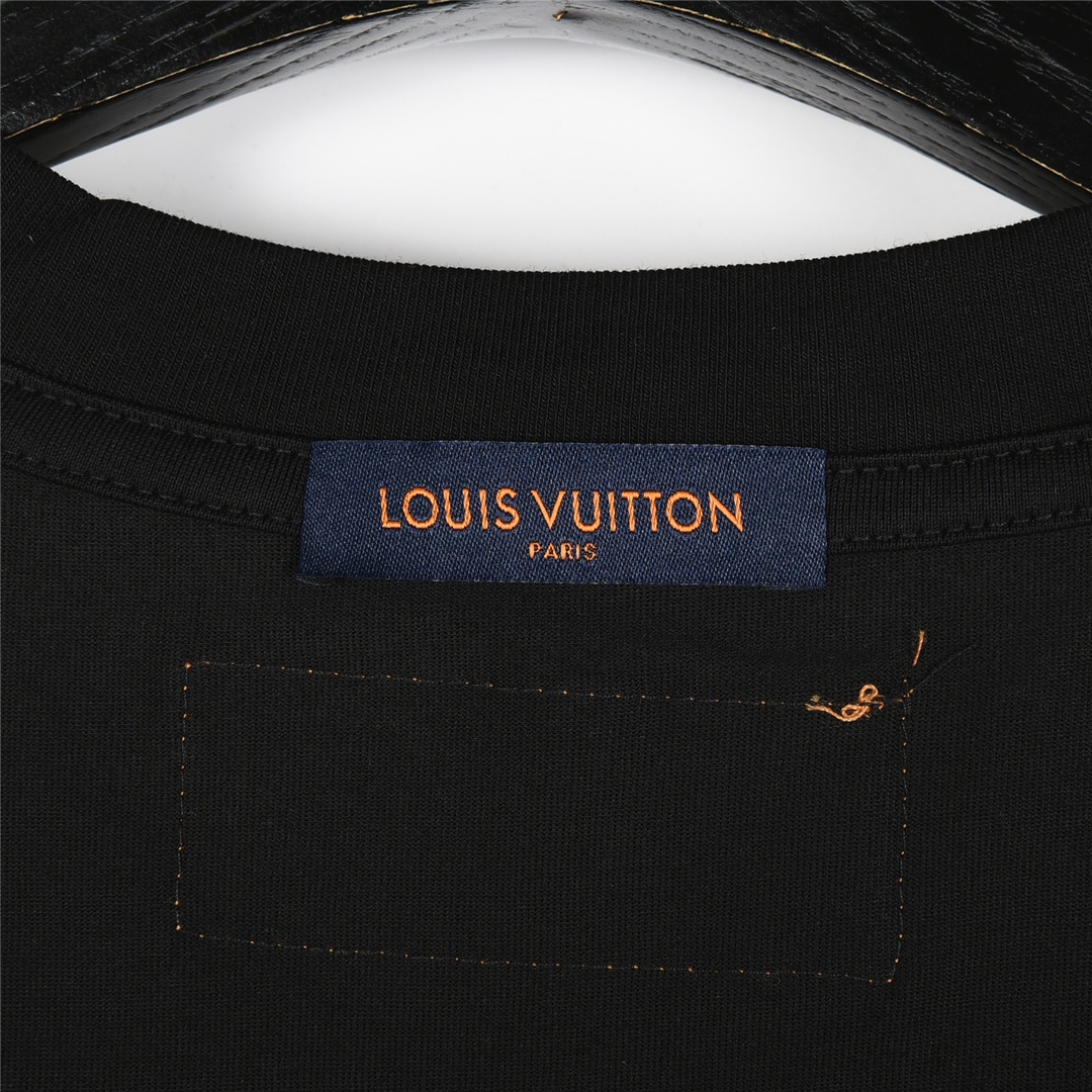 LouisVuitton LV 路易威登 老花渐变刺绣短袖T恤