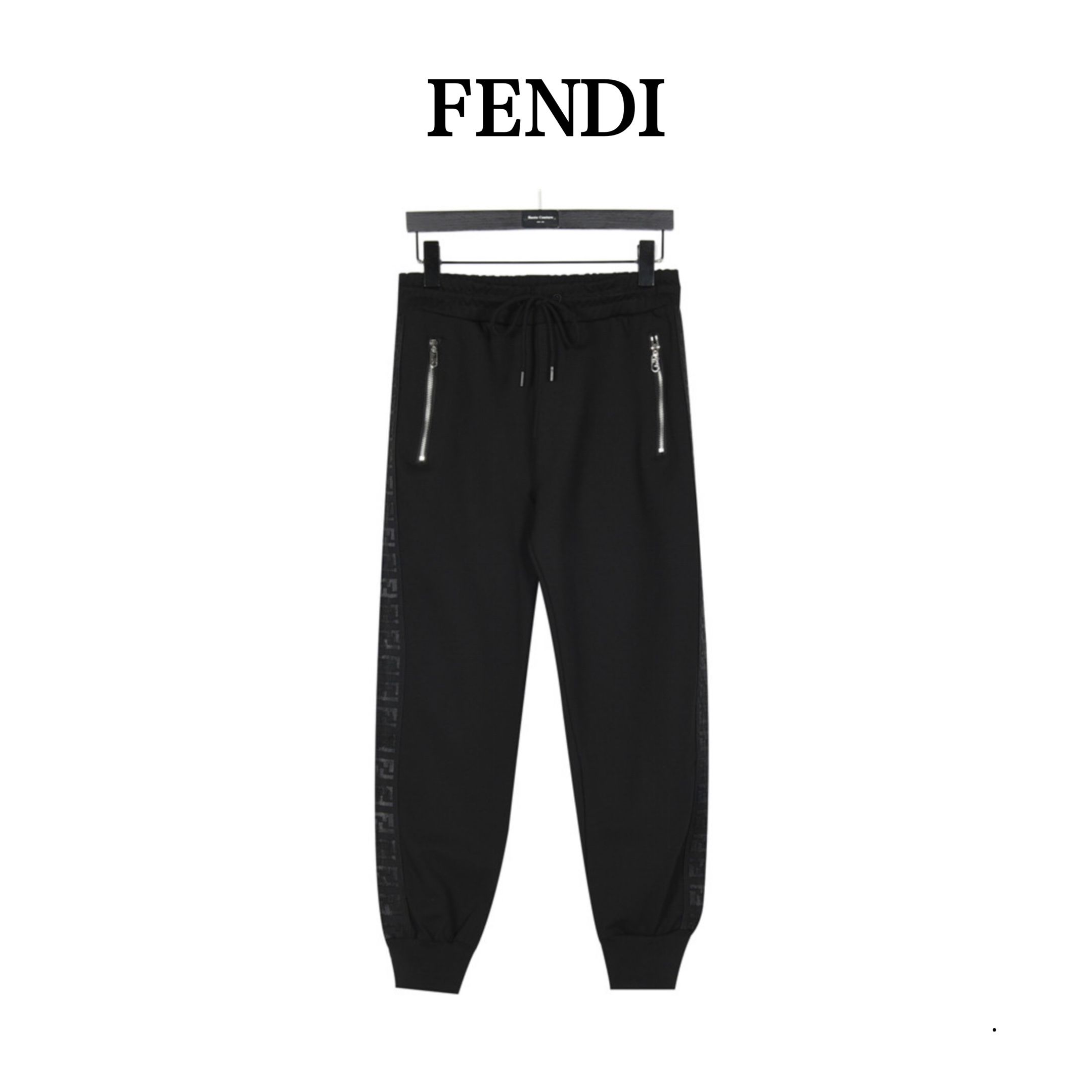 Fendi/芬迪 侧口袋双F侧边织带长裤 侧口袋双F侧边织带长裤