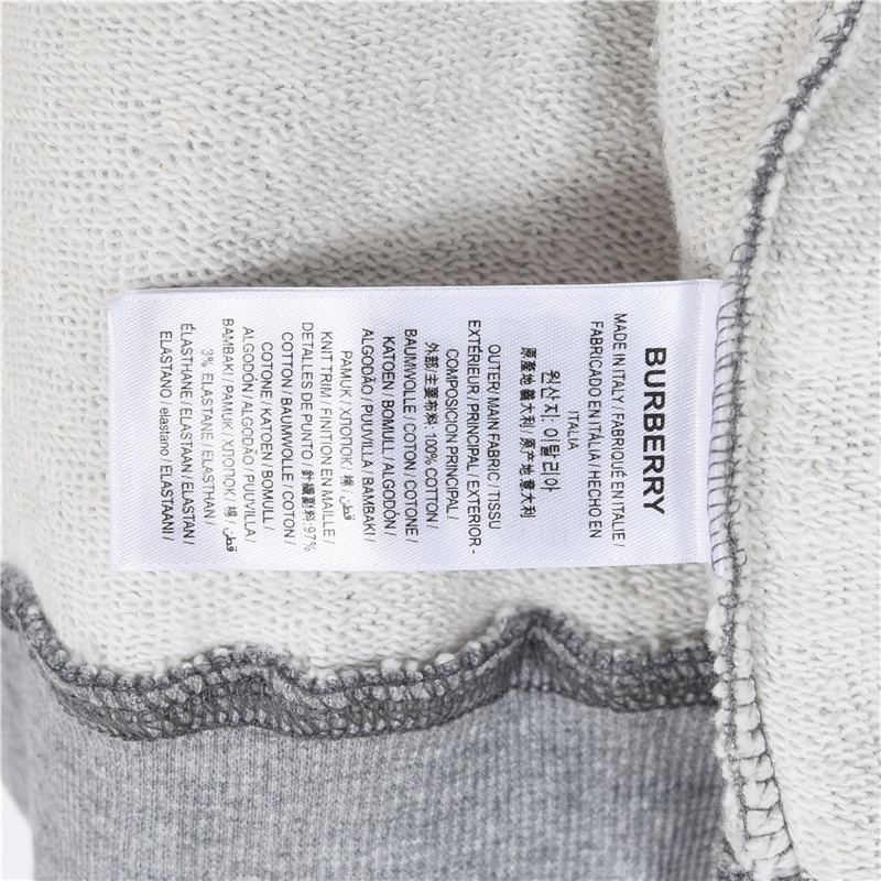 Burberry/巴宝莉 战马小标刺绣格纹连帽拉链外套