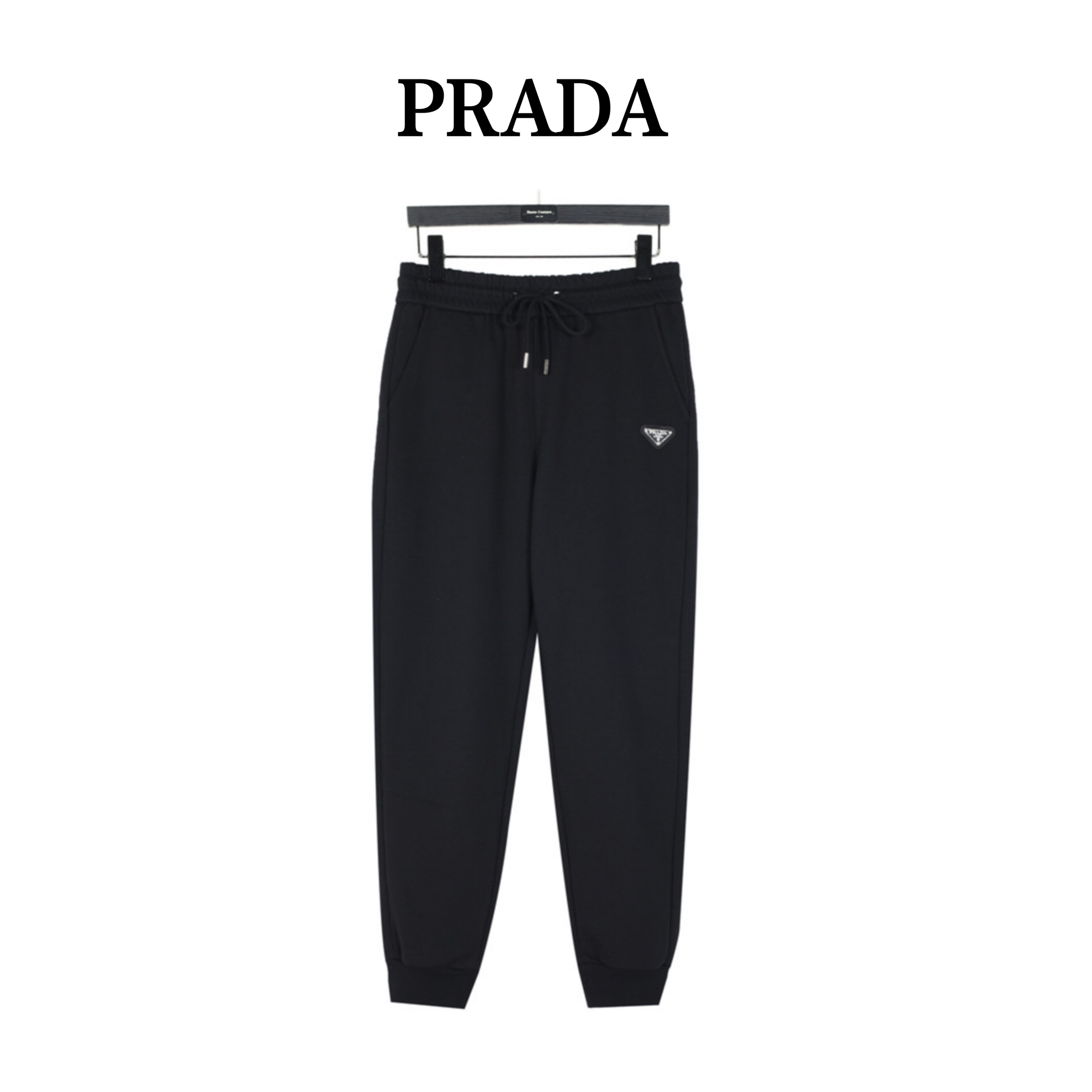 Prada/普拉达 后口袋牙刷Logo长裤 男女同款全新美学灵感趣味设计