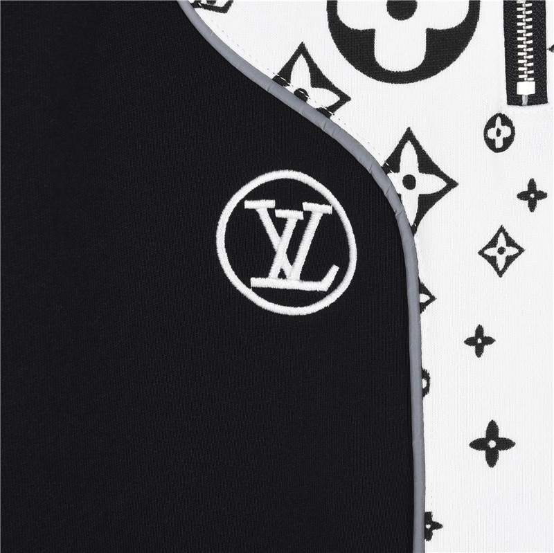 LouisVuitton/路易威登 LVlogo口袋拉链拼接长裤