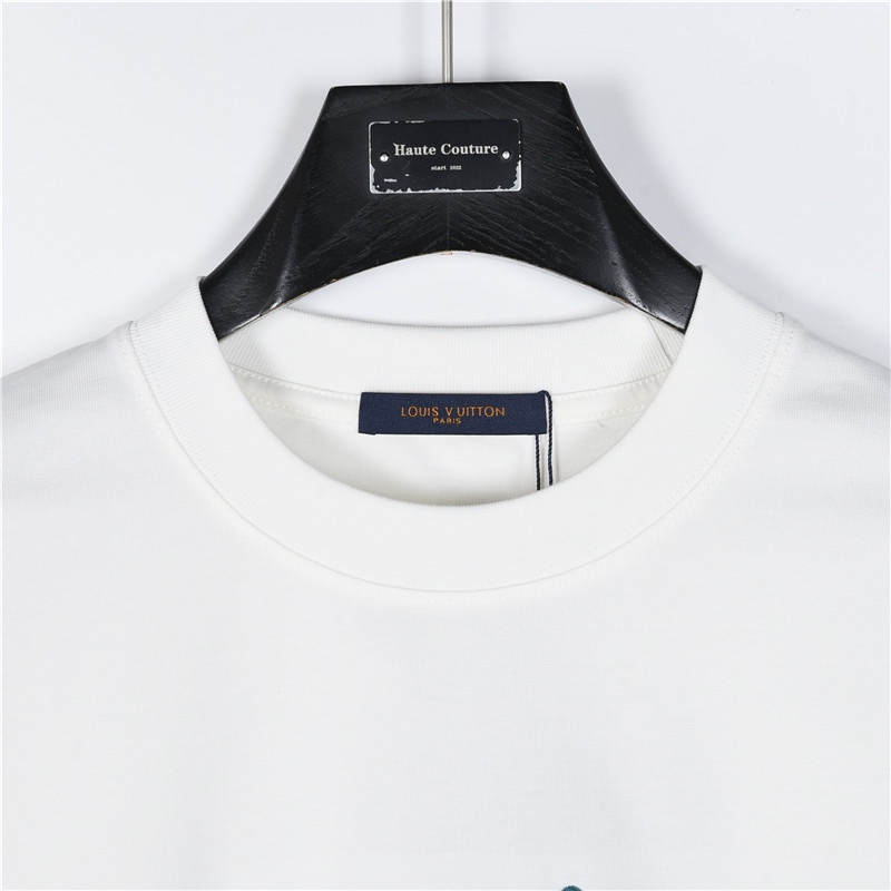 Louis Vuitton/路易威登 24Fw 小蓝花logo刺绣字母长袖T恤
