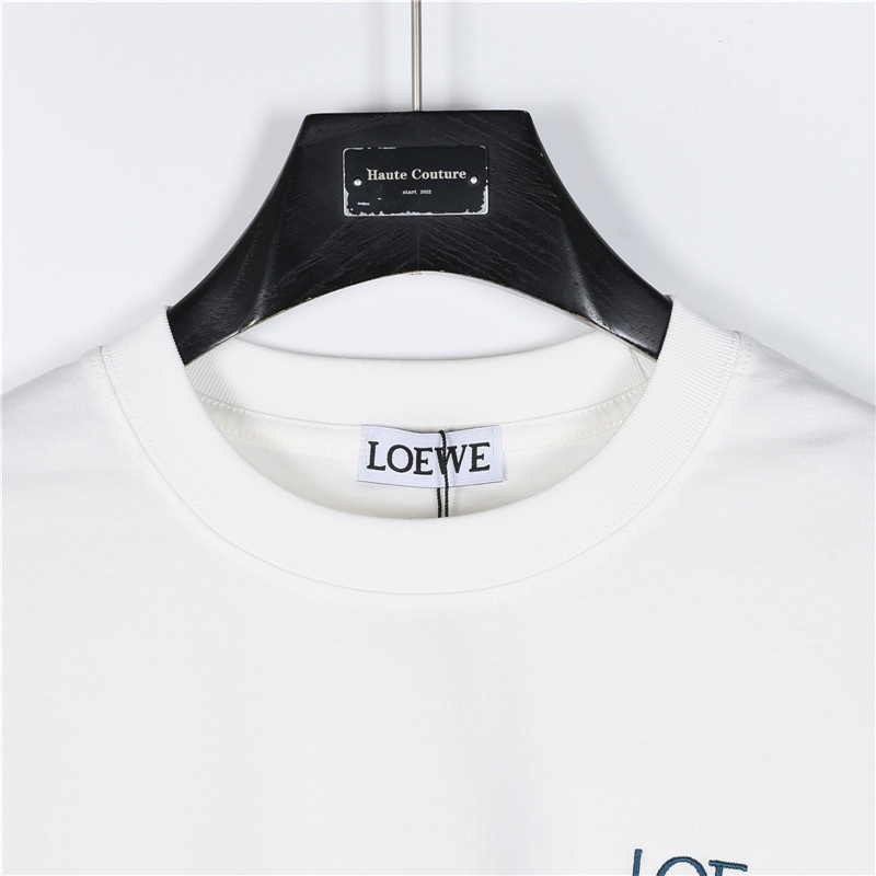 Loewe/罗意威 24Fw 简约撞色logo刺绣长袖T恤