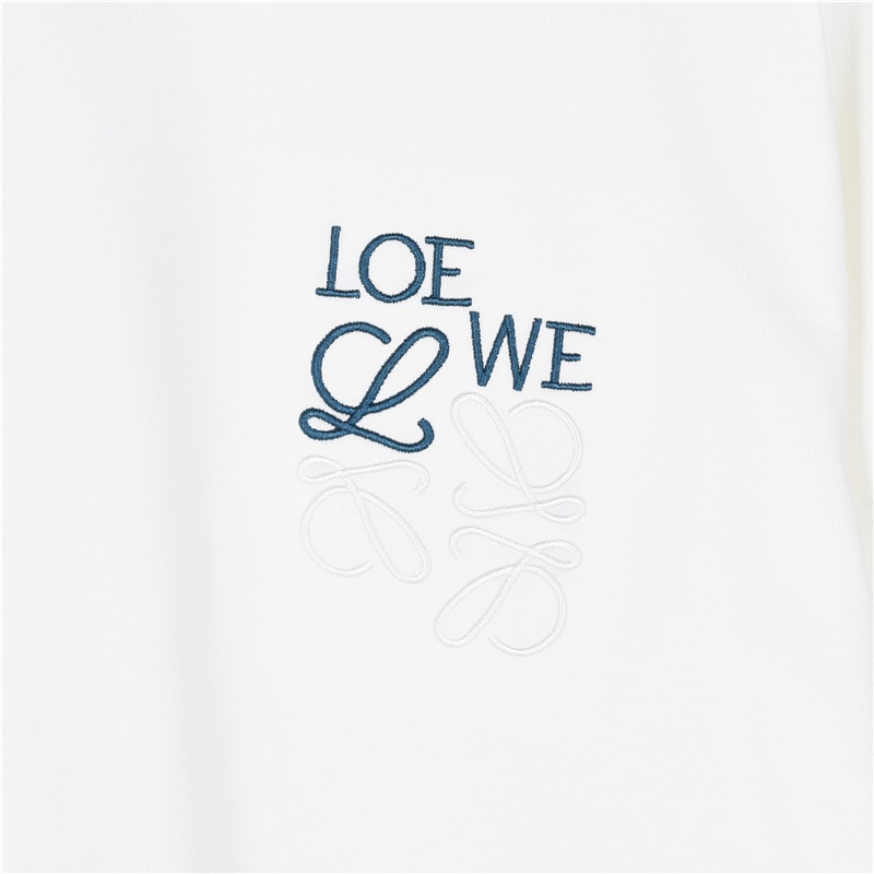 Loewe/罗意威 24Fw 简约撞色logo刺绣长袖T恤