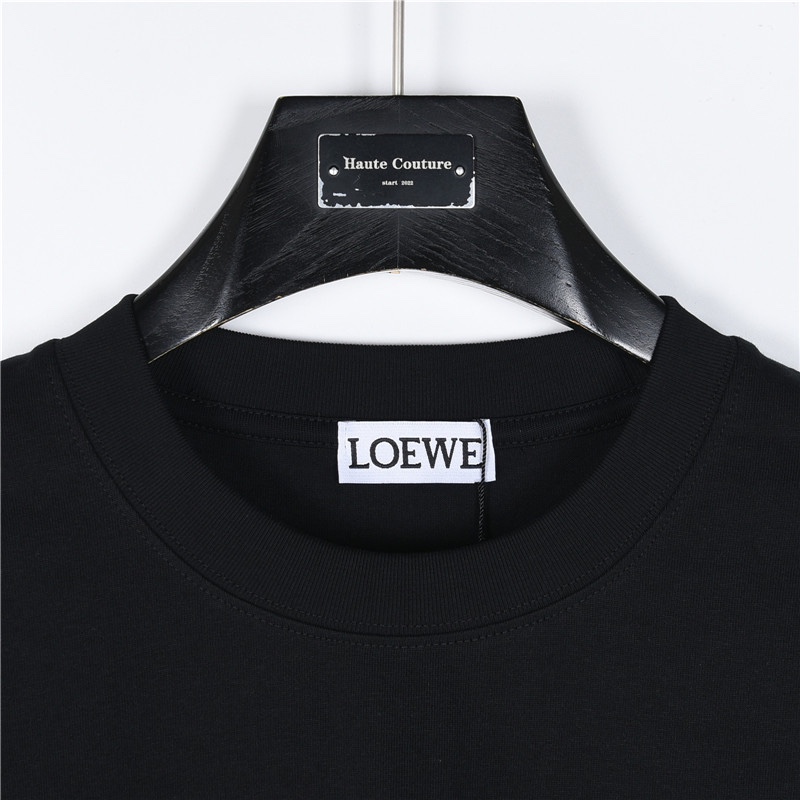 Loewe/罗意威 24Fw 简约撞色logo刺绣长袖T恤