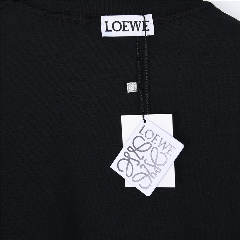 Loewe/罗意威 24Fw 简约撞色logo刺绣长袖T恤