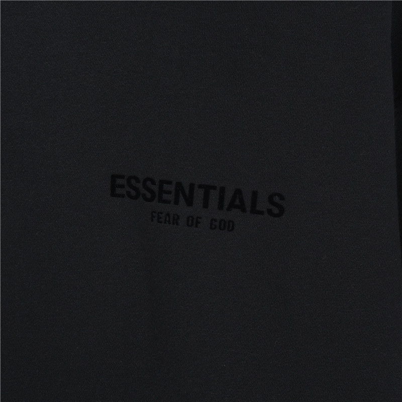 FOG FEAR OF GOD复线ESSENTIALS 第八季植绒字母加绒连帽卫衣