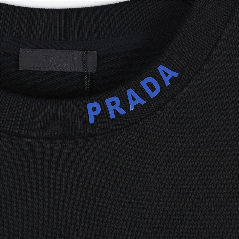 Prada/普拉达 三角标领口字母圆领卫衣