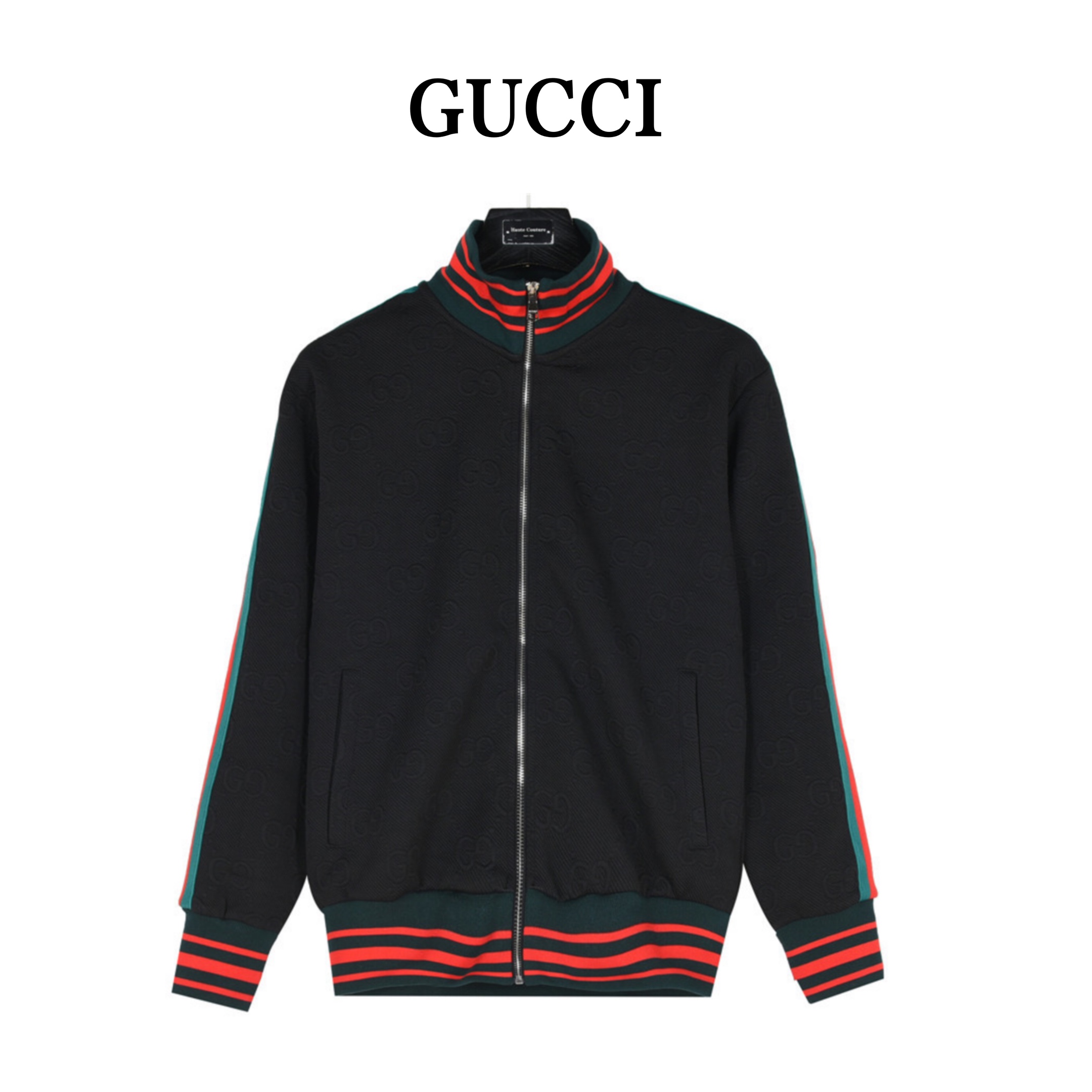 Gucci/古驰 侧边织带满印双G提花外套