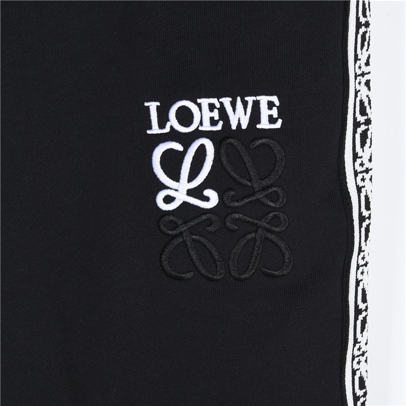 Loewe/罗意威 24Fw 拼色编花织带徽标刺绣卫裤