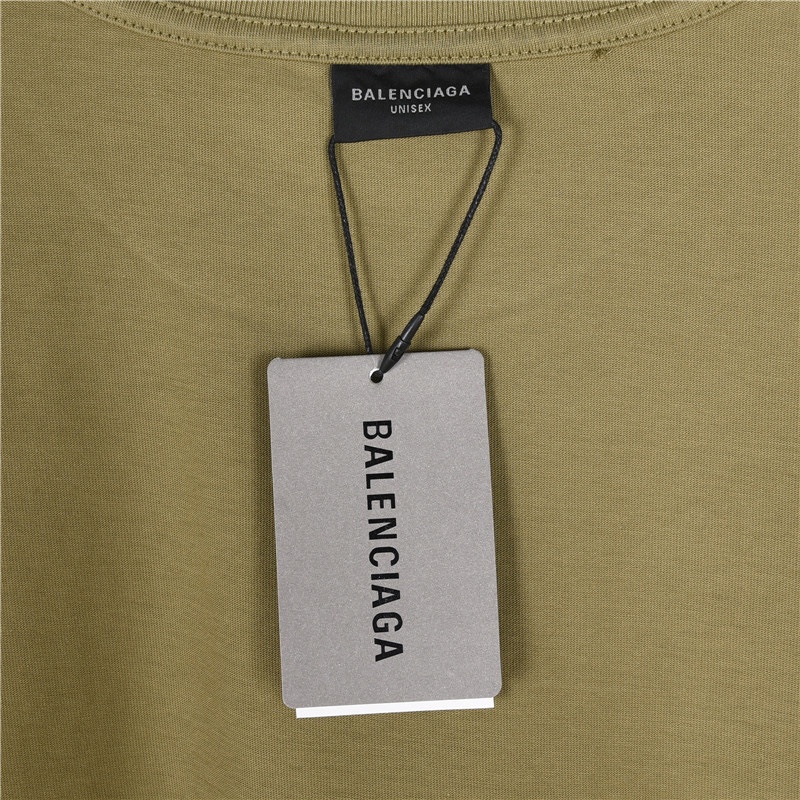Balenciaga/巴黎世家 24Fw 模糊可乐印花水洗破洞长袖T恤