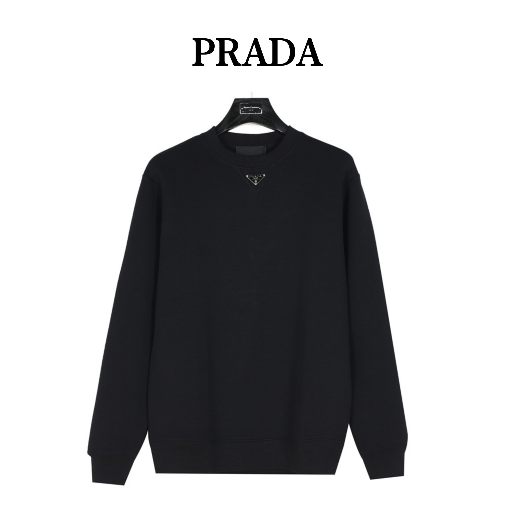 Prada/普拉达 经典三角标卫衣 三角标细节