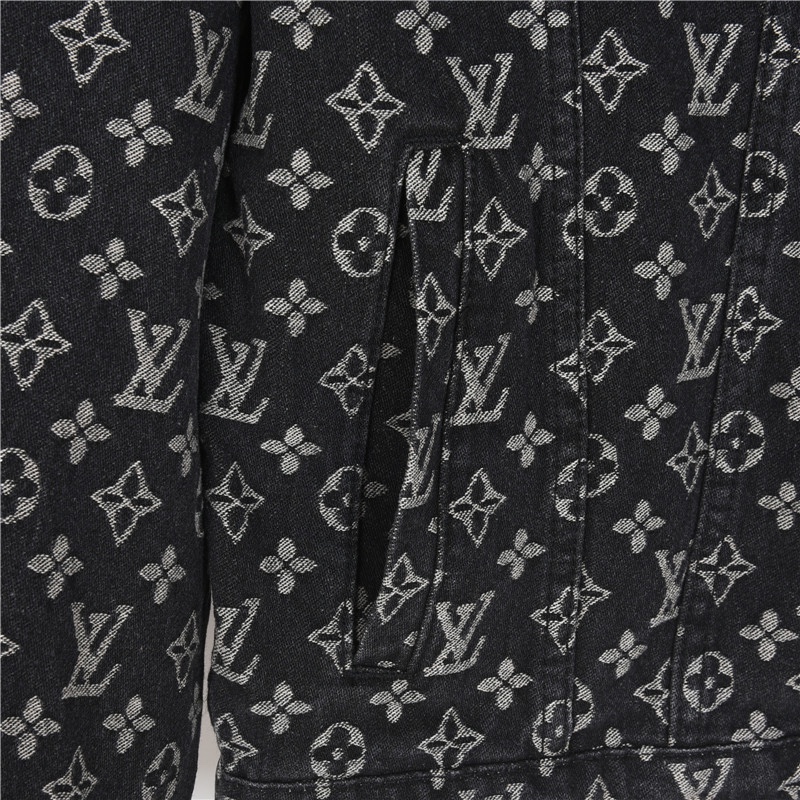 Louis Vuitton/路易威登 小红人刺绣提花满印牛仔夹克外套