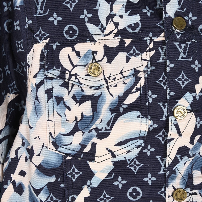 Louis Vuitton/路易威登 满印老花花卉提花牛仔夹克外套