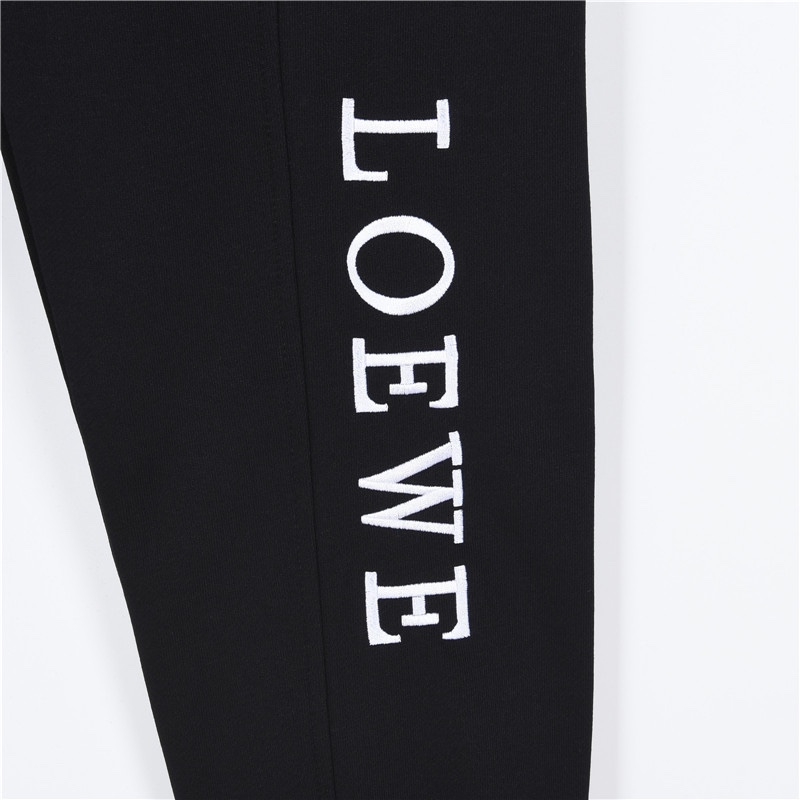 Loewe/罗意威 24Fw 重工裁剪徽标及logo刺绣拼接长裤