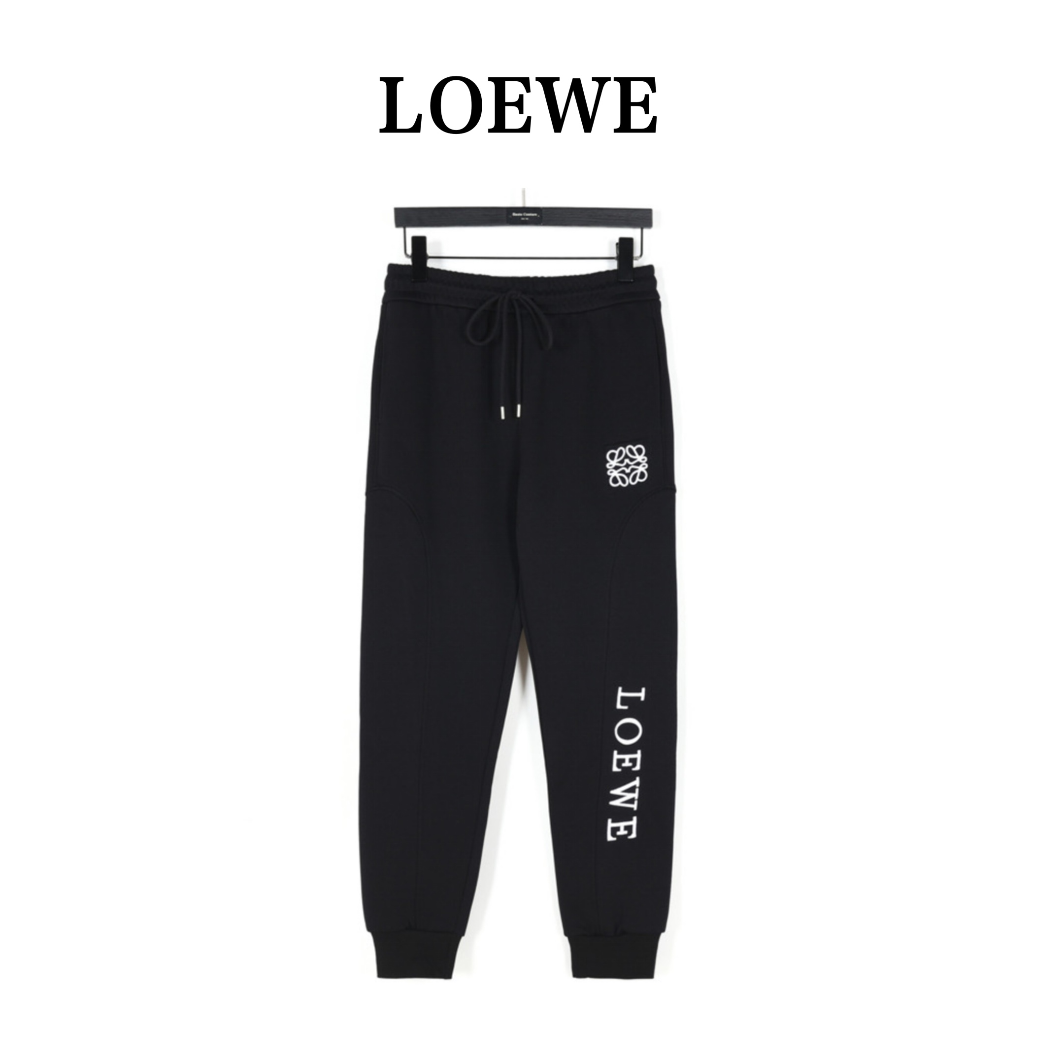 Loewe/罗意威 24Fw 重工裁剪徽标及logo刺绣拼接长裤