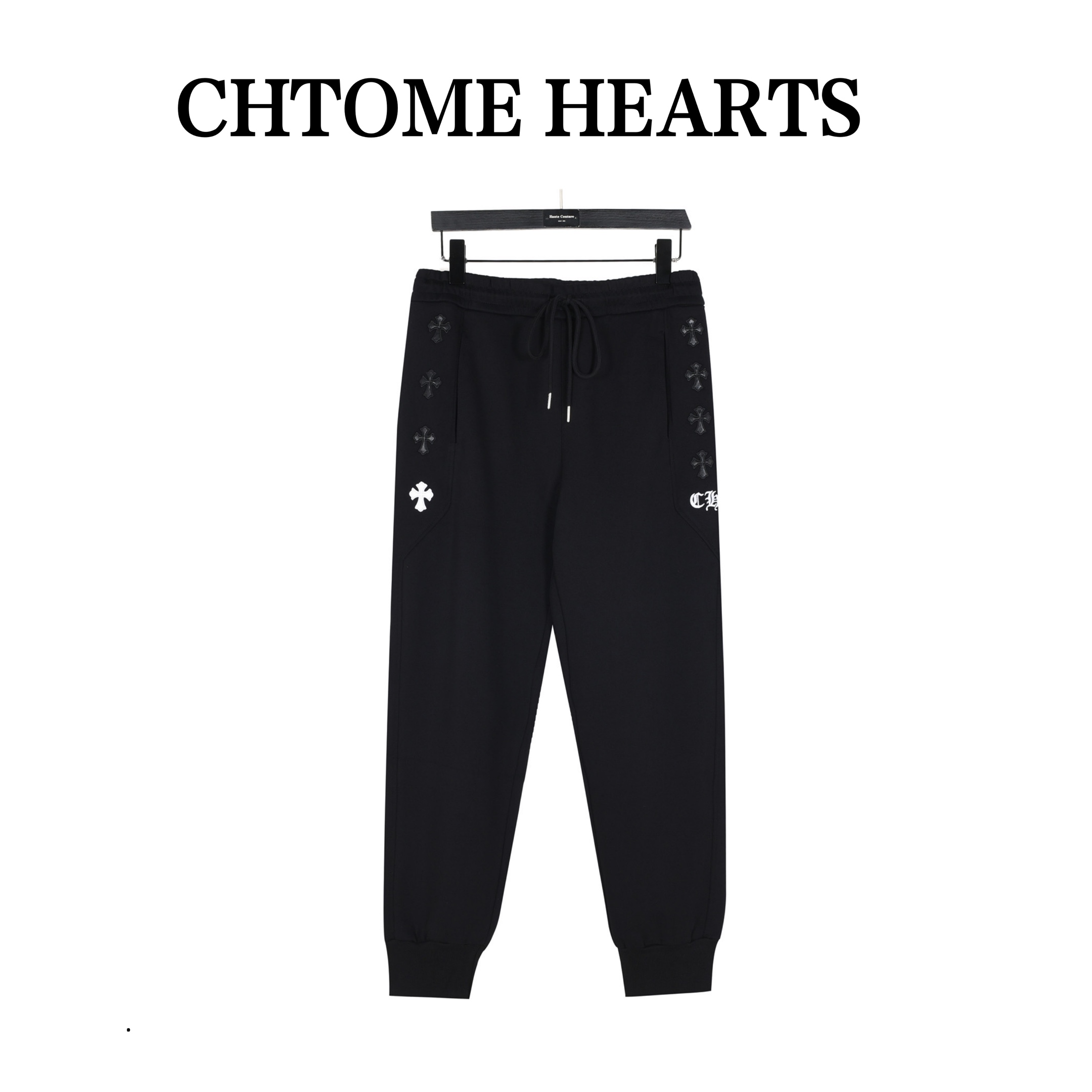 Chrome Hearts/克罗心 24Fw 两侧压皮十字架梵文刺绣棉质长裤