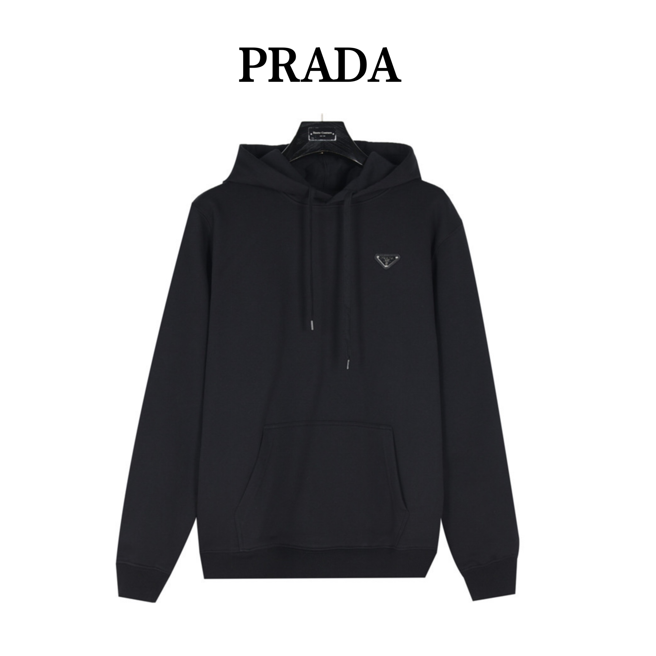 Prada/普拉达胸前三角标连帽卫衣