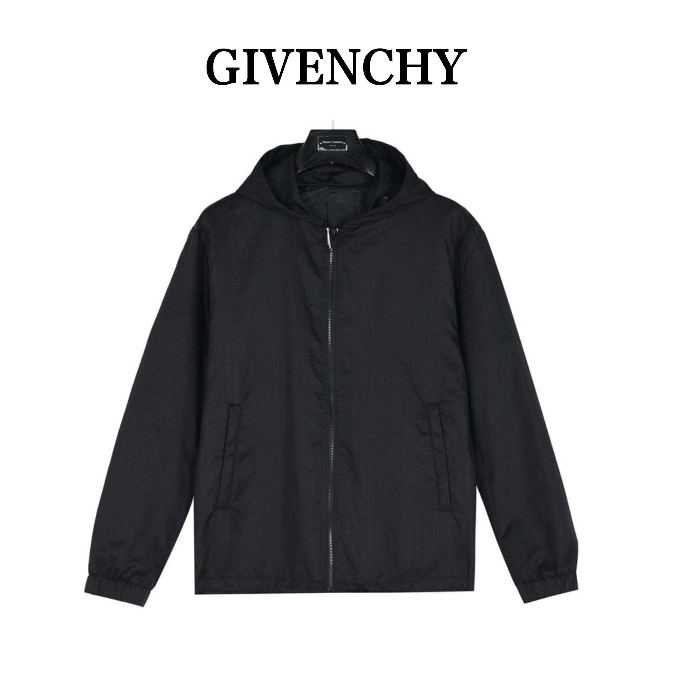 Givenchy/纪梵希满印暗纹连帽外套