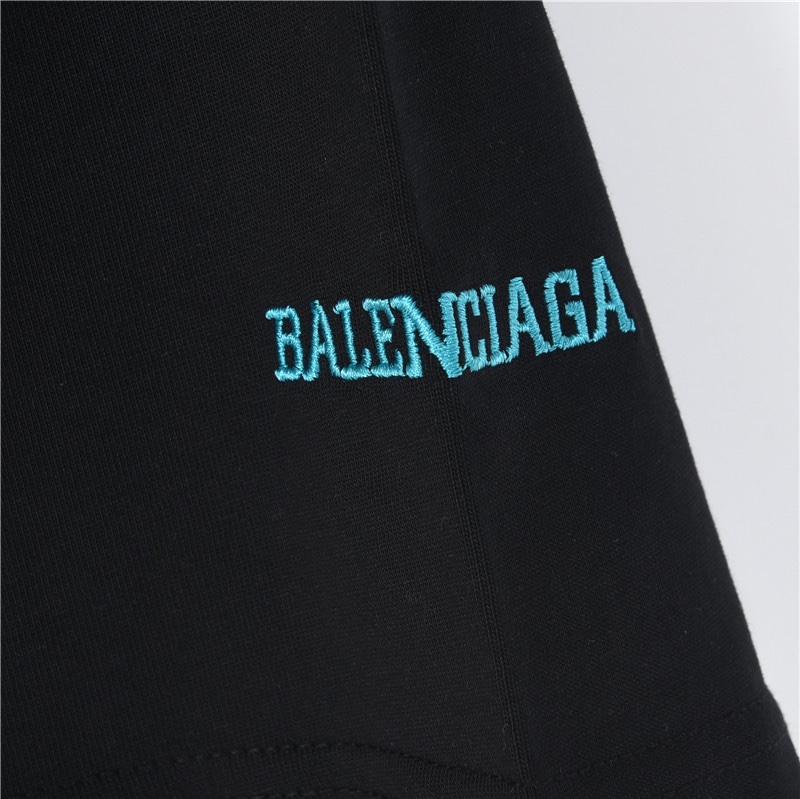 Balenciaga/巴黎世家 24ss 胸前双B刺绣短袖T恤