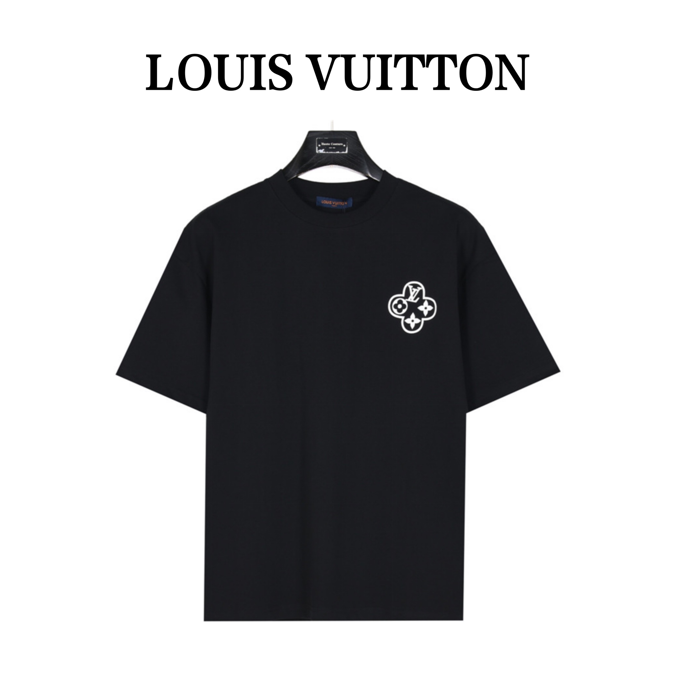 Louis Vuitton/路易威登24SS 背后铁链圆圈印花短袖T恤