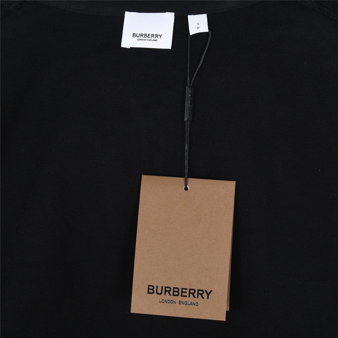 Burberry/巴宝莉 24Fw TB刺绣条纹抓绒拉链连帽外套