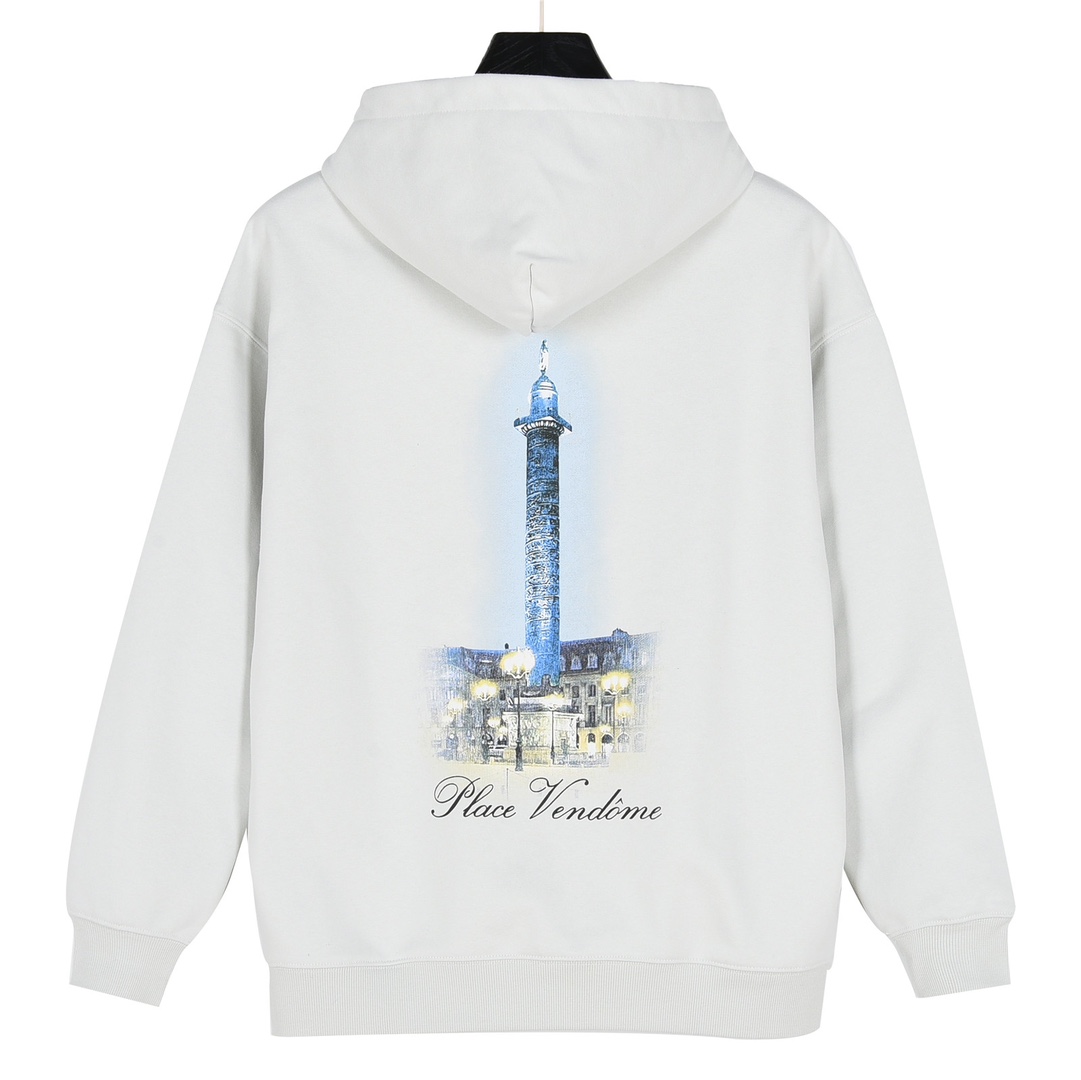 Balenciaga巴黎世家 x Vogue 联名 后背灯塔数码印花连帽卫衣