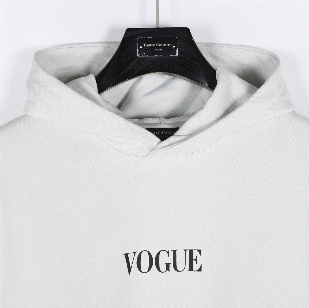 Balenciaga巴黎世家 x Vogue 联名 后背灯塔数码印花连帽卫衣
