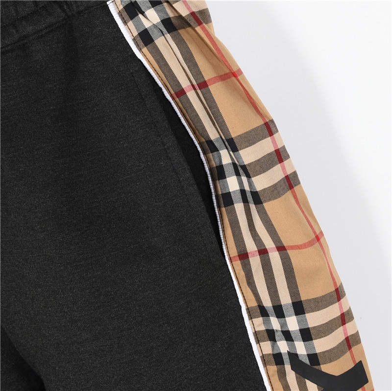 Burberry/巴宝莉 侧边logo字母格纹长裤