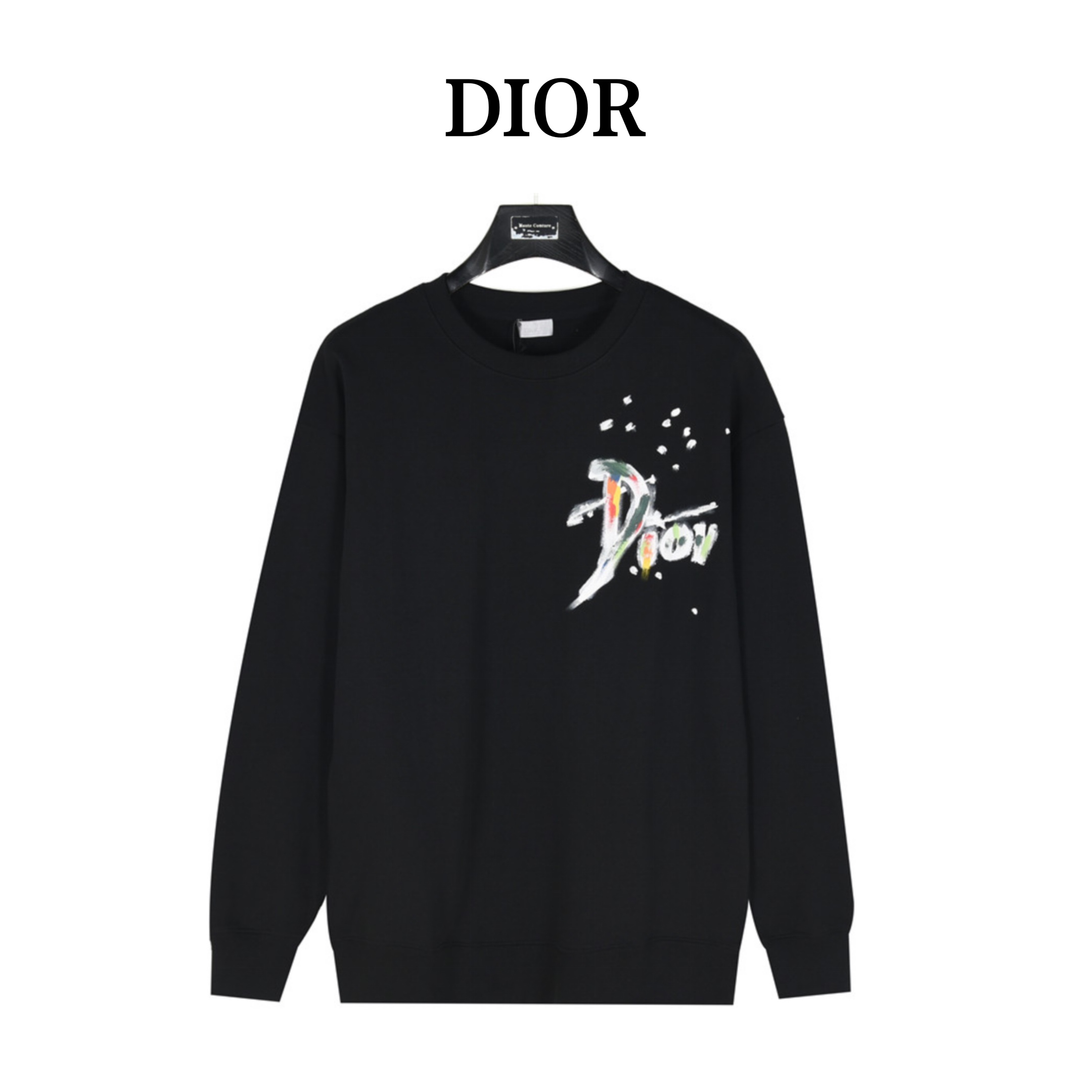 Dior/迪奥 24Fw 彩绘泼墨字母印花圆领卫衣